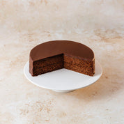 Cut Sachertorte from Kipferl