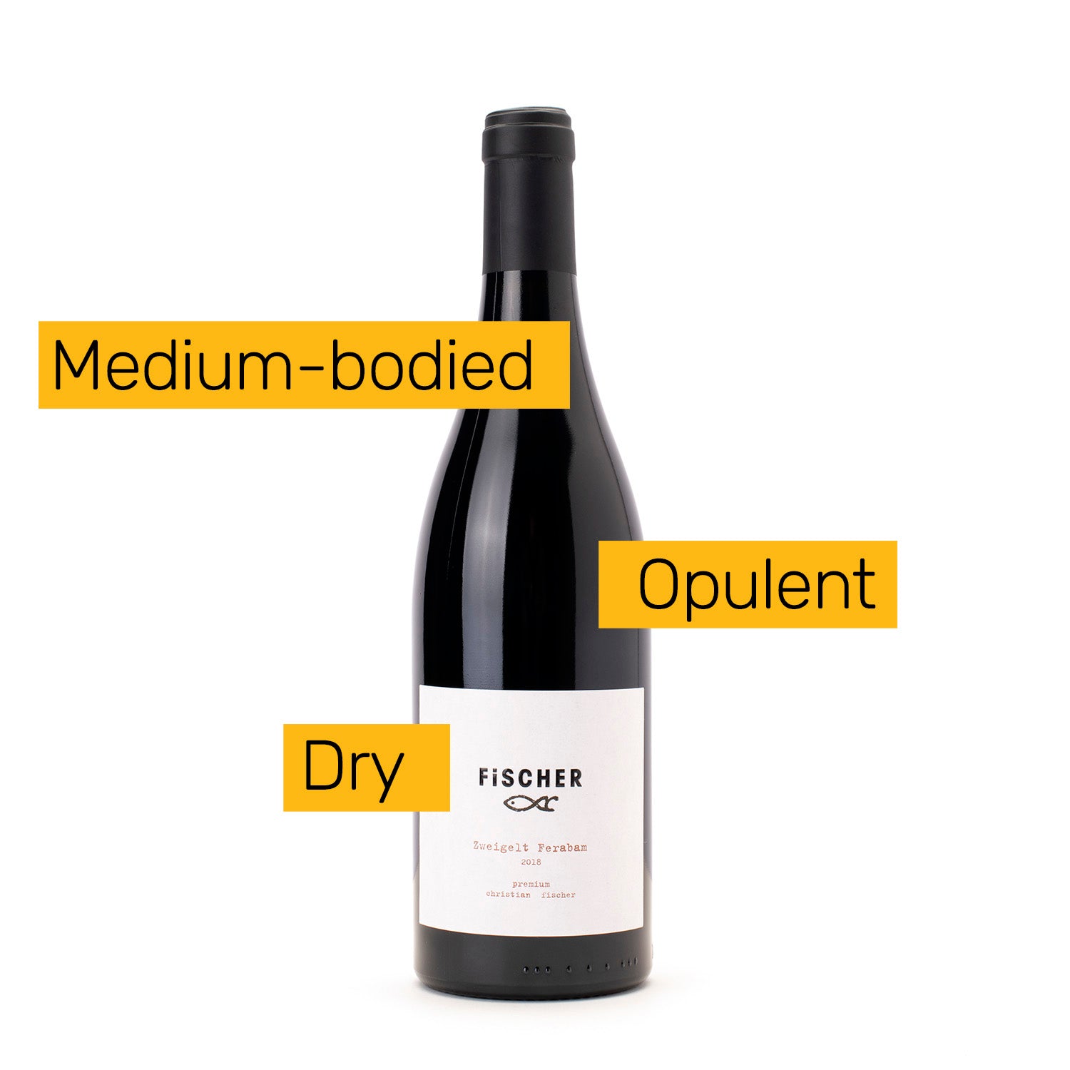 medium bodied opulent dry red wine