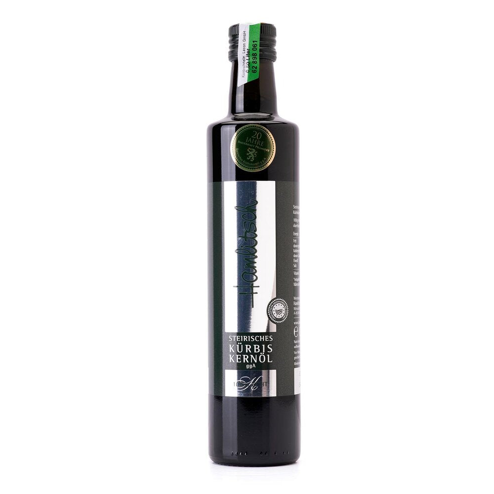 Steirisches Kürbiskernöl ggA Austrian Pumpkinseed Oil