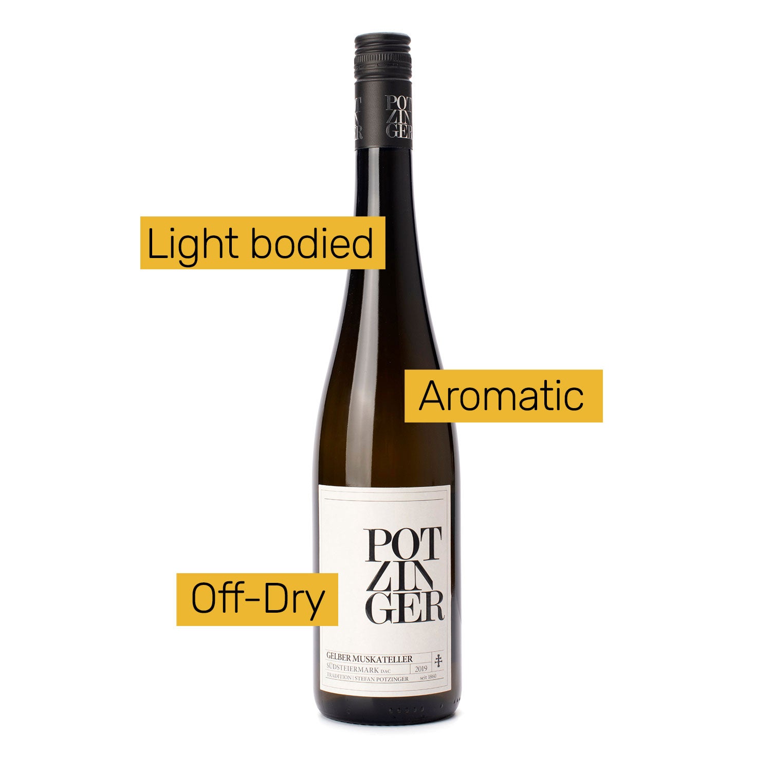 light bodied aromatic off dry