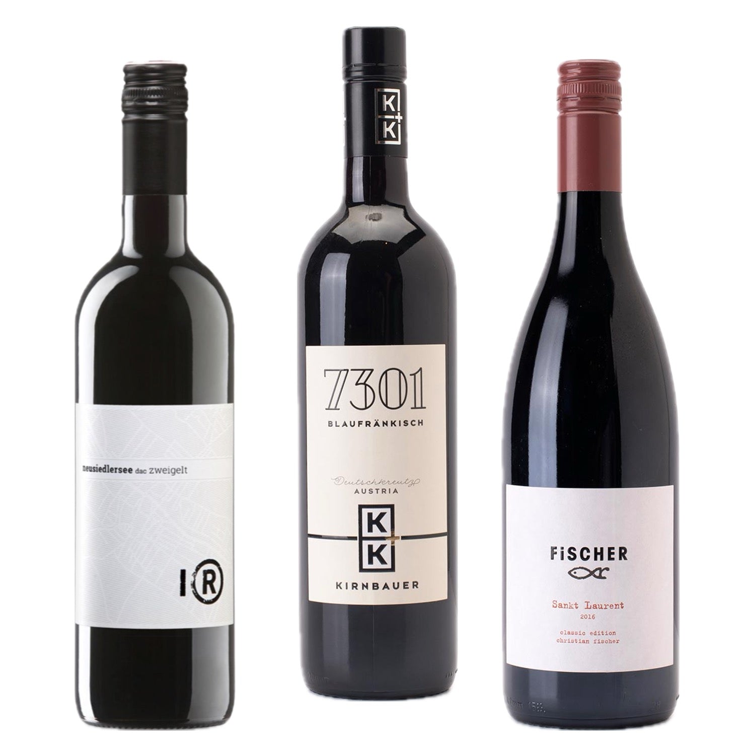Austrian wine box three red wines selection premium Austrian wines
