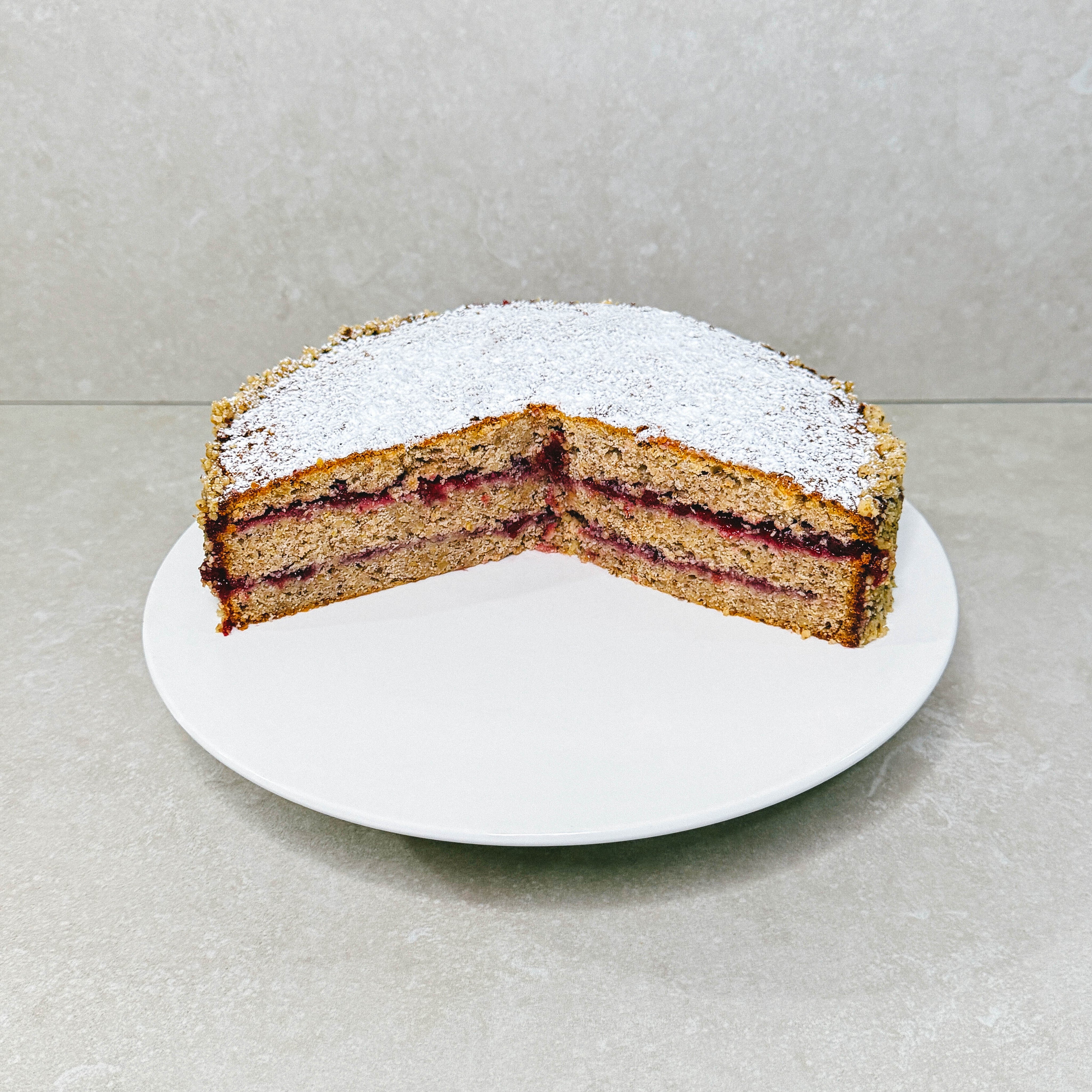 Südtiroler Buchweizentorte - Buckwheat & Lingonberry Cake (Gluten-Free)