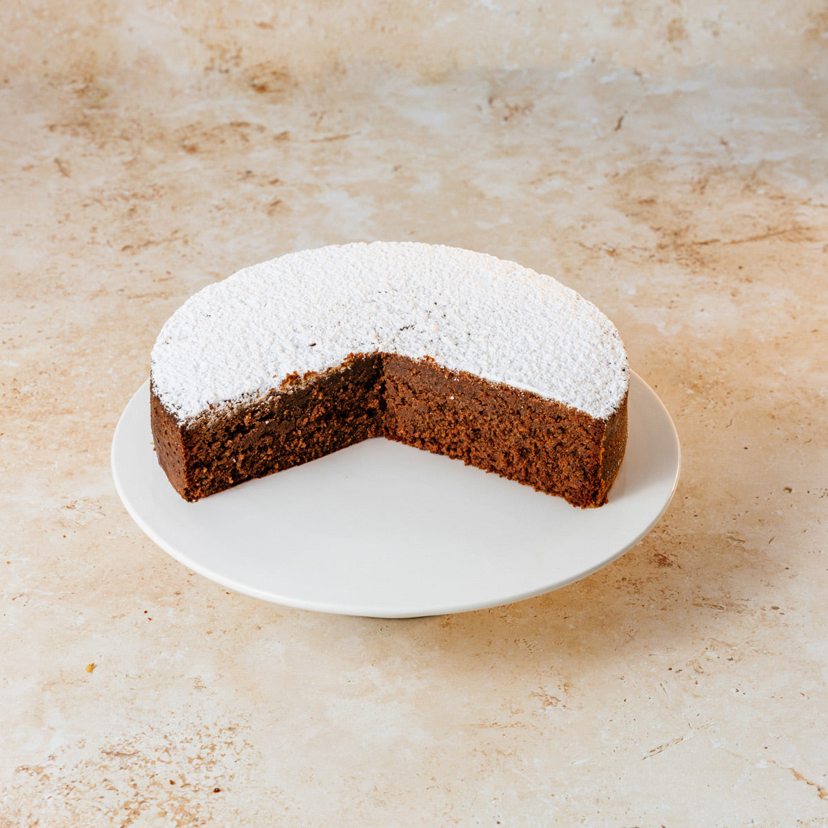 Sliced Capresetorte Cake