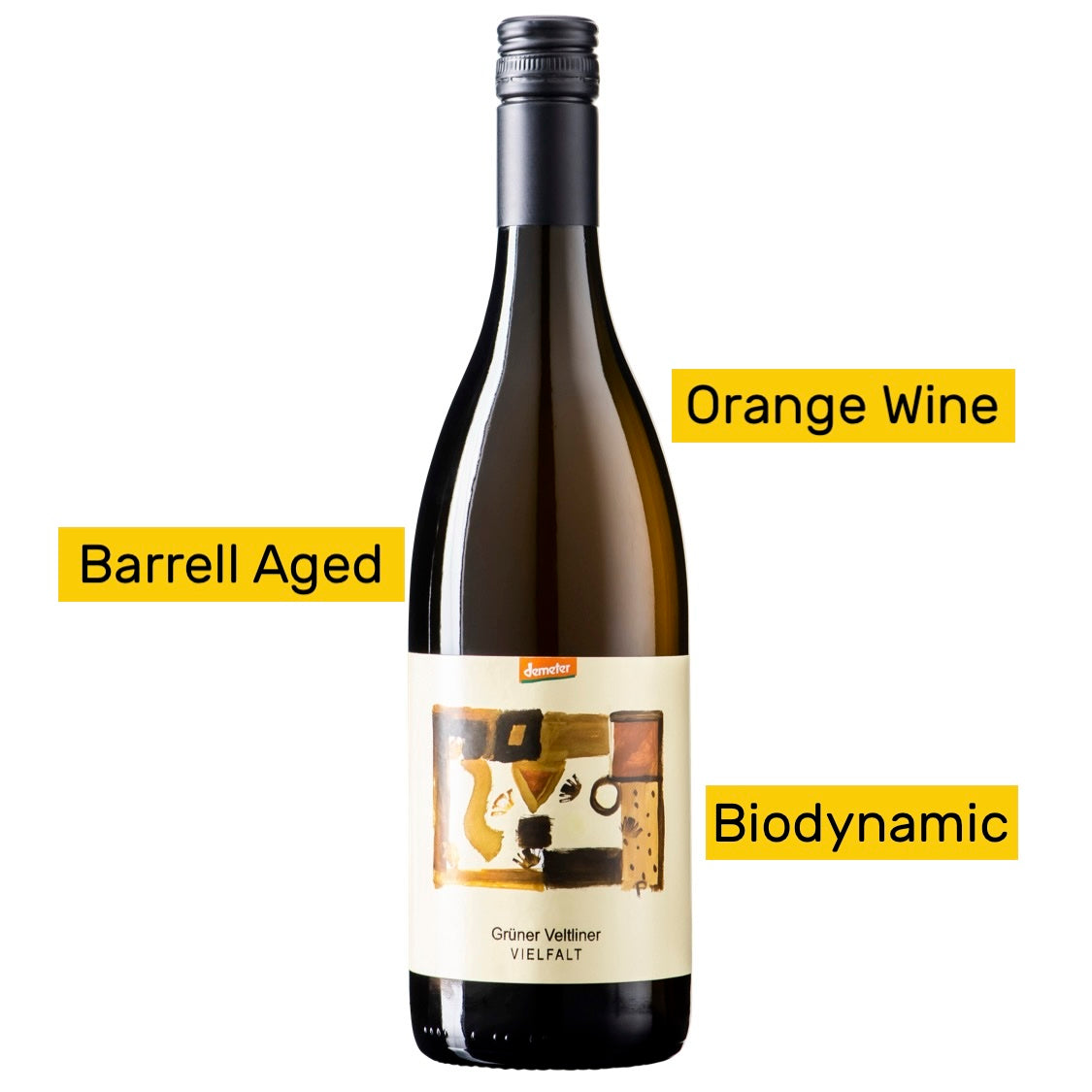 orange wine barrell aged biodynamic 