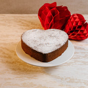 Heart-Shaped Caprese Torte - Valentine's Almond Cake (Gluten Free)