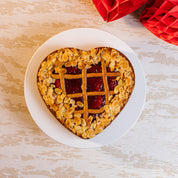 Heart-Shaped Linzer Torte - Austrian Valentine's Cake