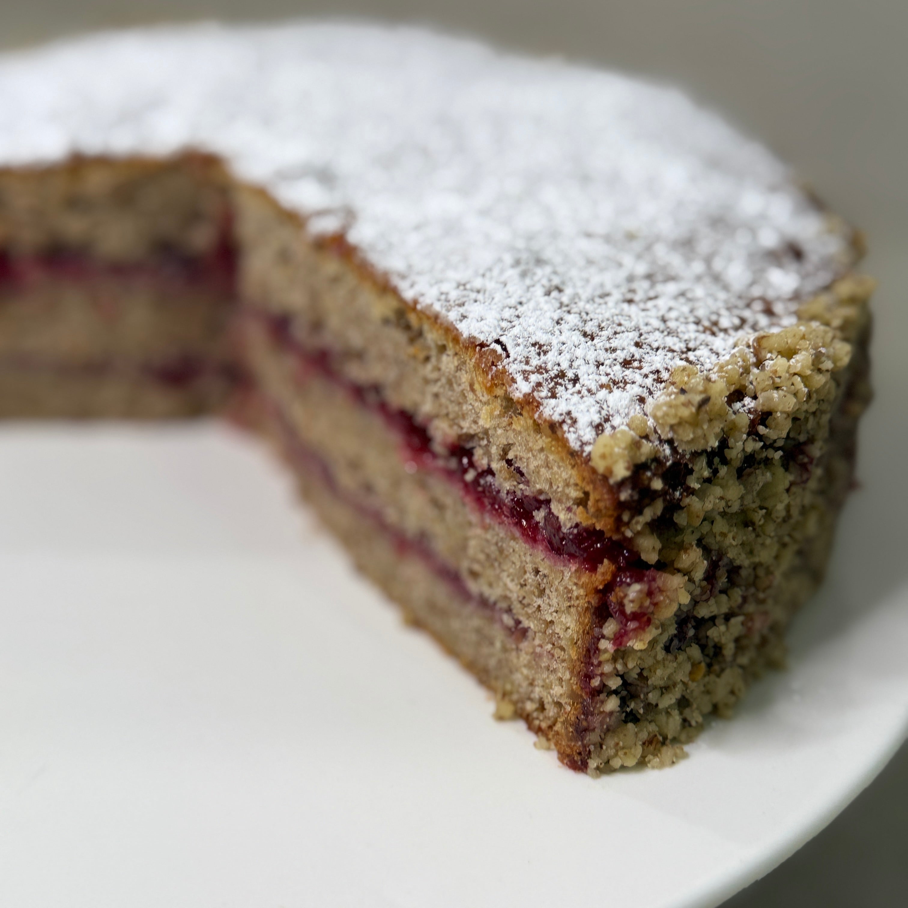 Südtiroler Buchweizentorte - Buckwheat & Lingonberry Cake (Gluten-Free)