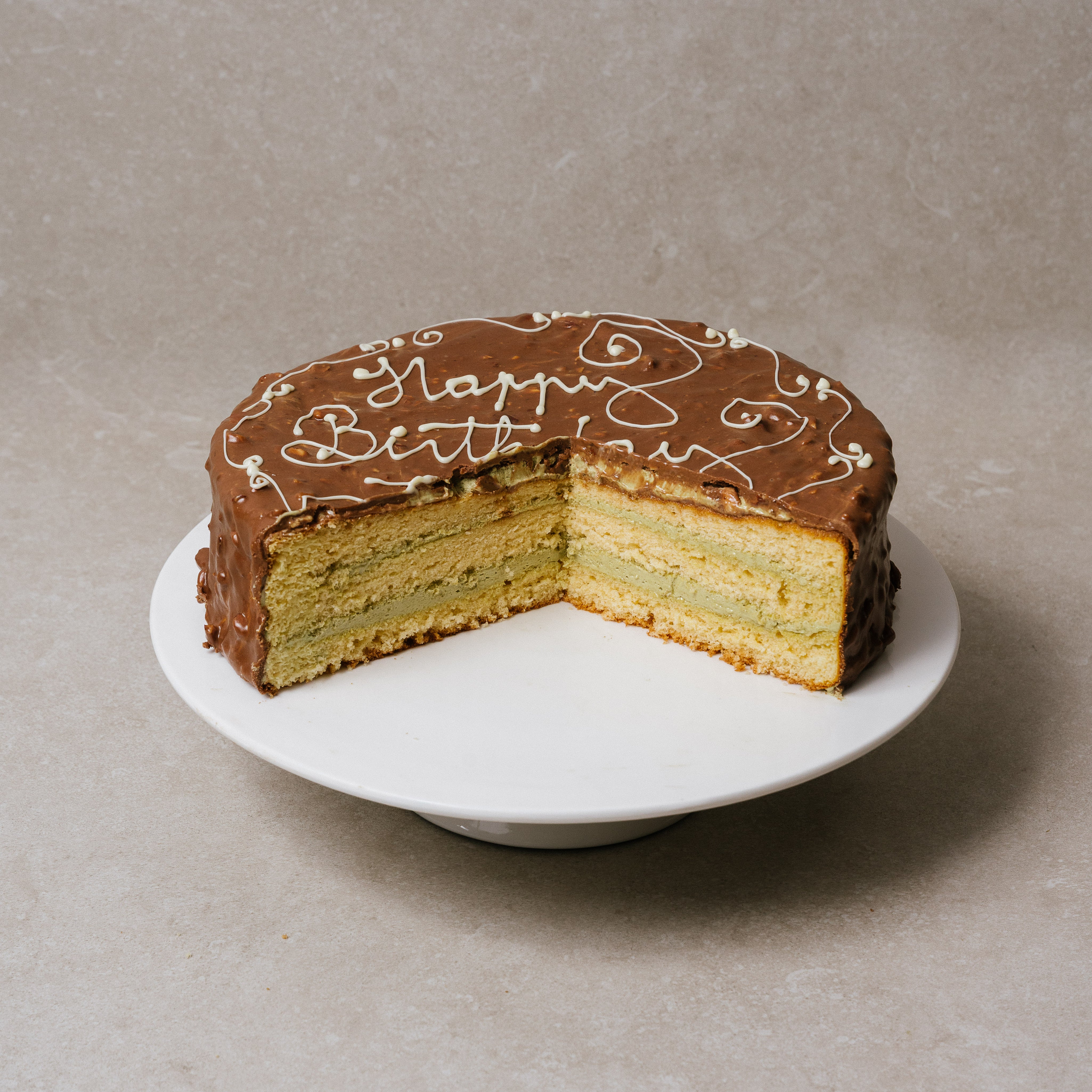Celebration Kipferl Torte – Personalised Austrian Pistachio Cake