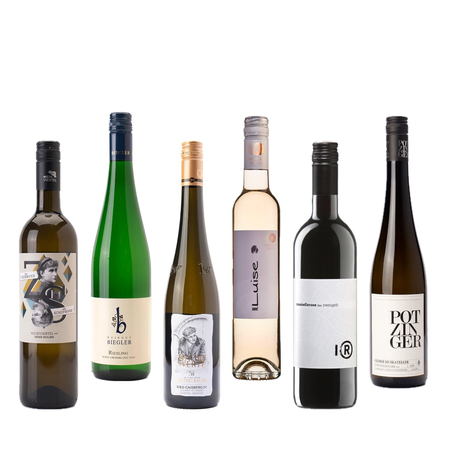 Austrian wine box with 6 bottle selection premium Austrian wines