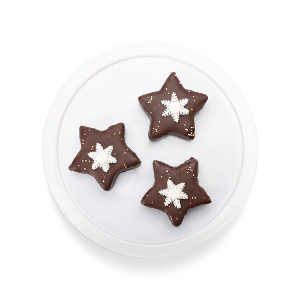 🇦🇹 Austrian Sachertorte Christmas Star ⭐ Pack of 3