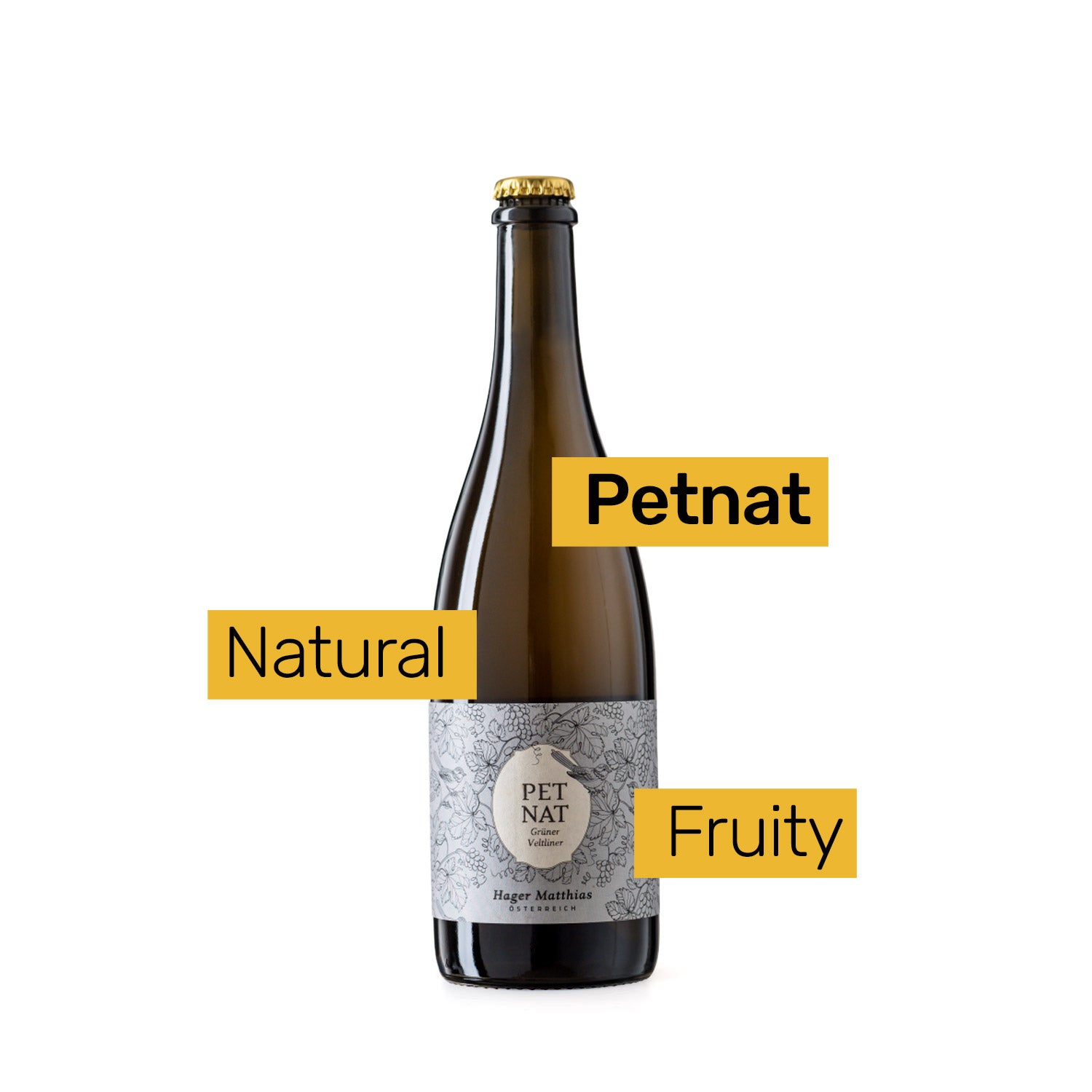 Petnat Grüner Veltliner, Matthias Hager, Naturally Sparkling White Wine